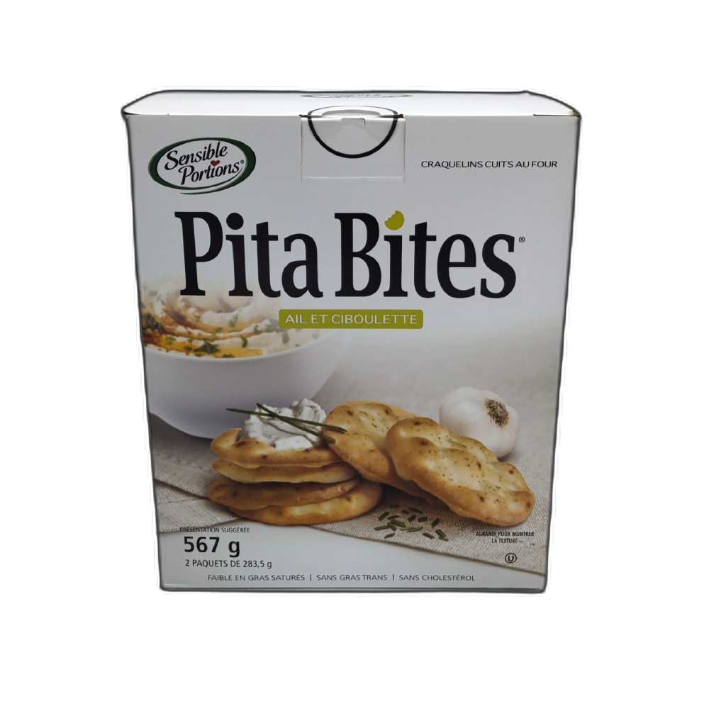 Sensible Portions Pita Bites Garlic and Chive 2 x 283.5g twin pack