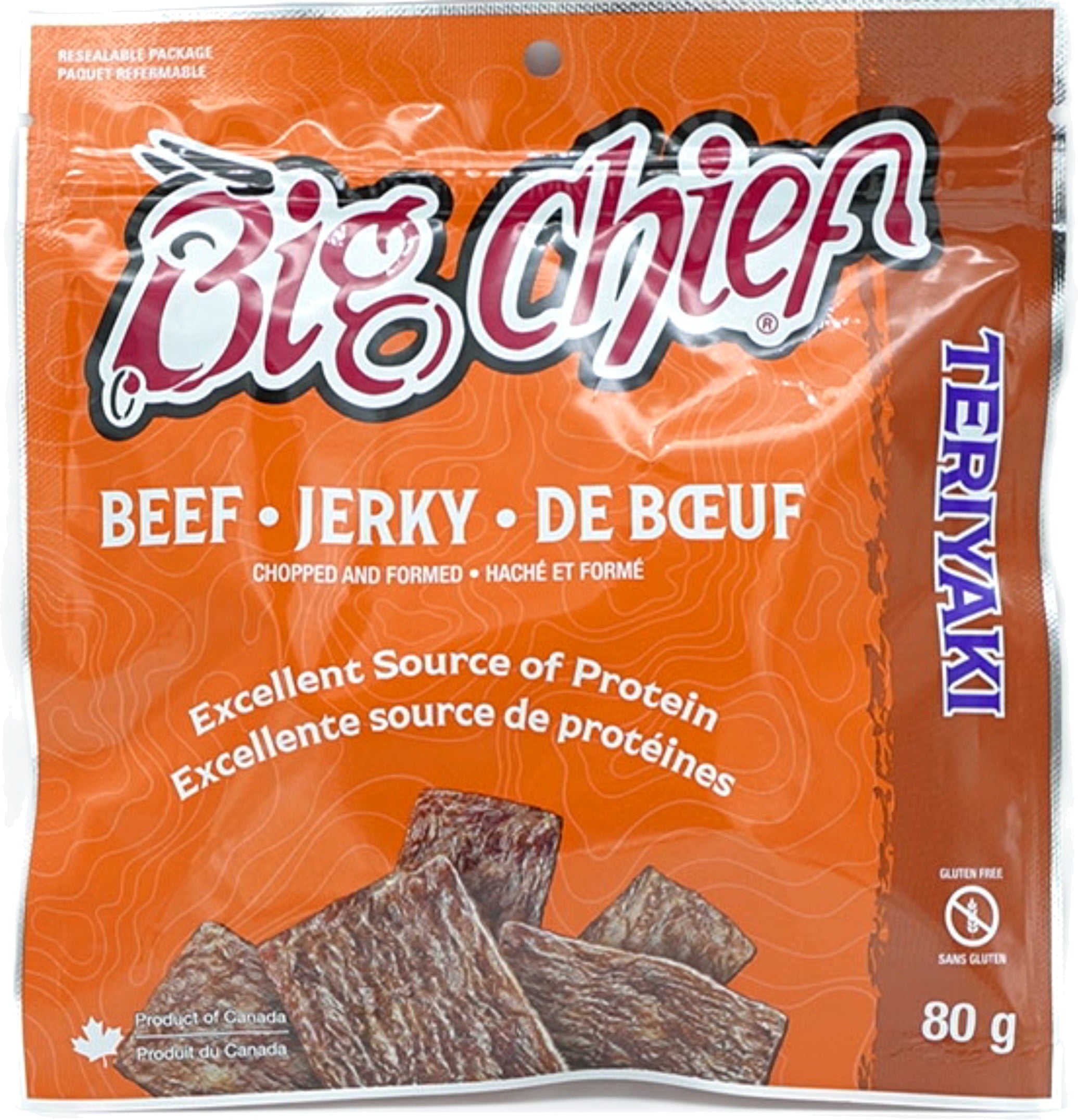 Big Chief Teriyaki Beef Jerky 80g