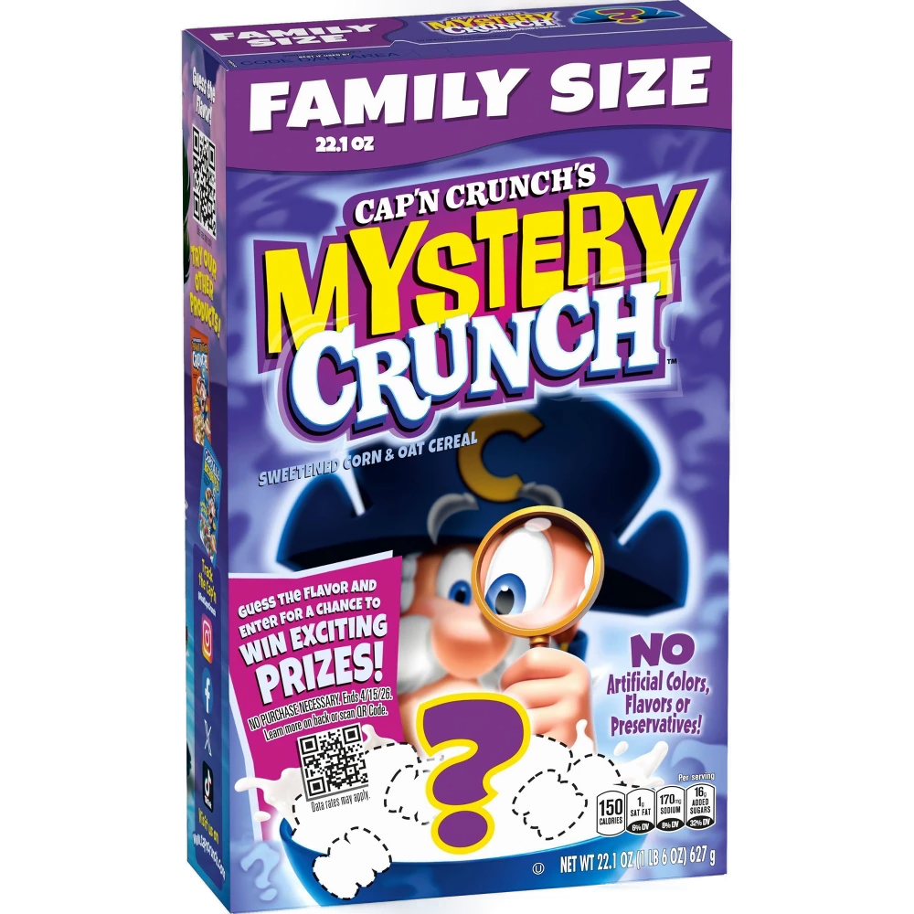 Captain Crunch Mystery Crunch Cereal 627g. Family Size