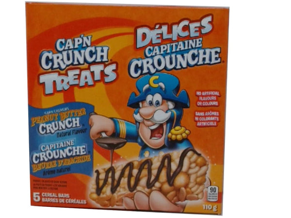 Cap'n Crunch Treats Cereal Bars 5pk. Peanut Butter 110g. (endcap)