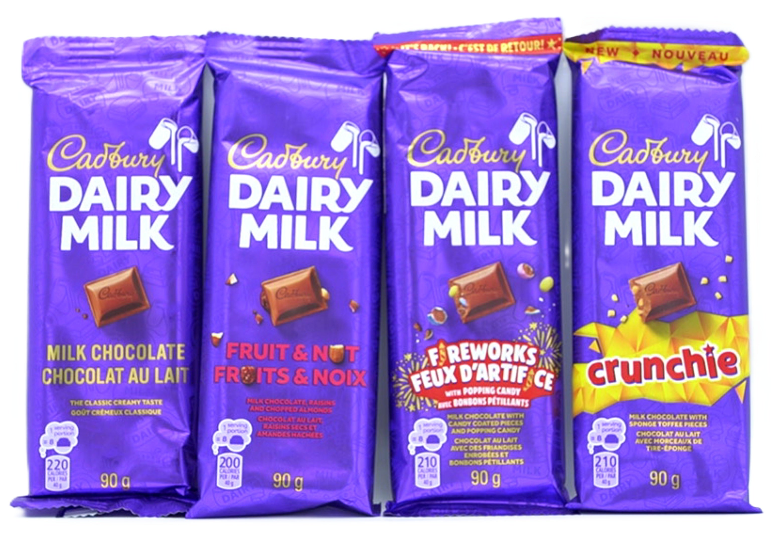 Cadbury Dairy Milk Chocolate Bar 90g - Individual Sale