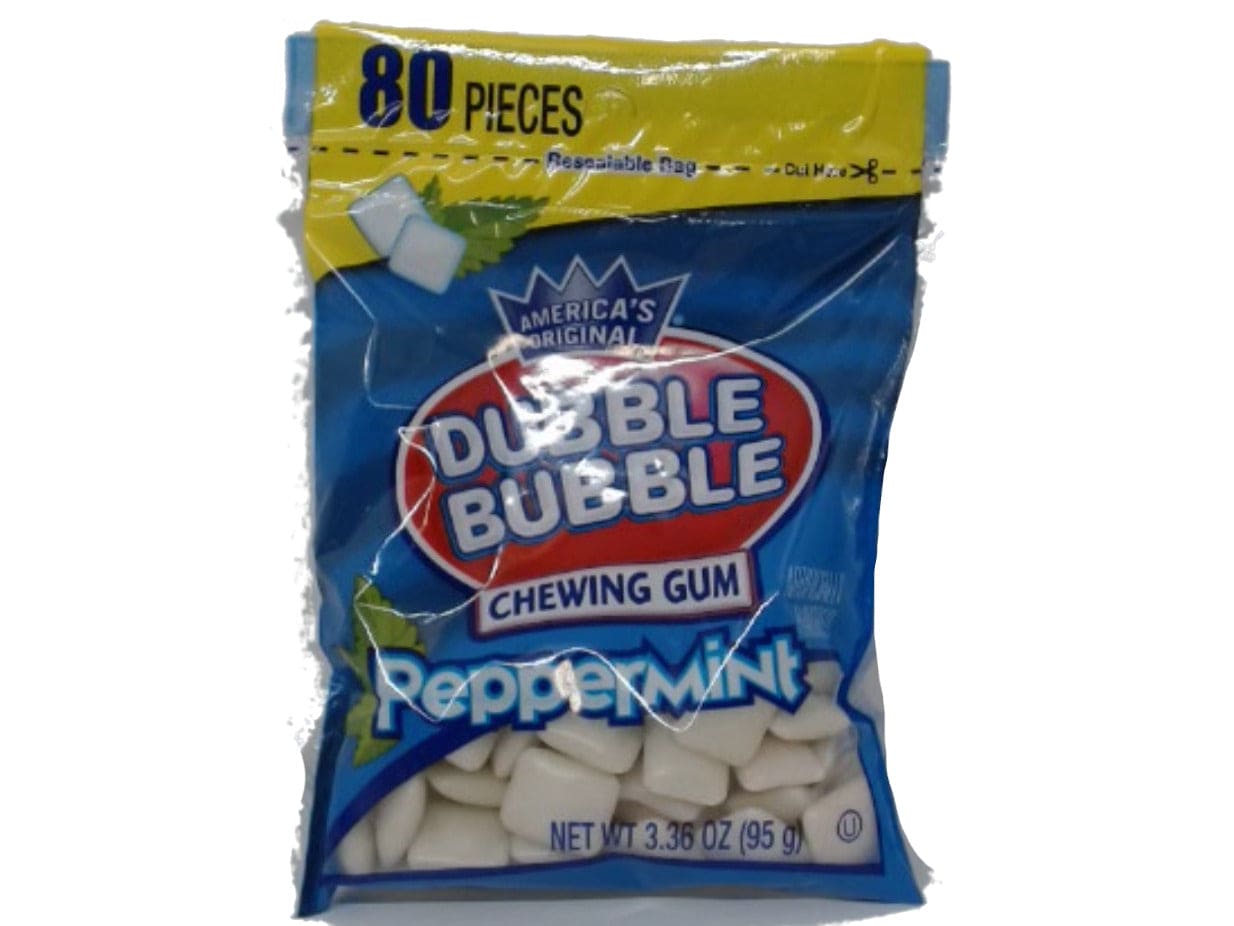 Dubble Bubble Chewing Gum Peppermint 80pcs. 95g. - Brantford Surplus