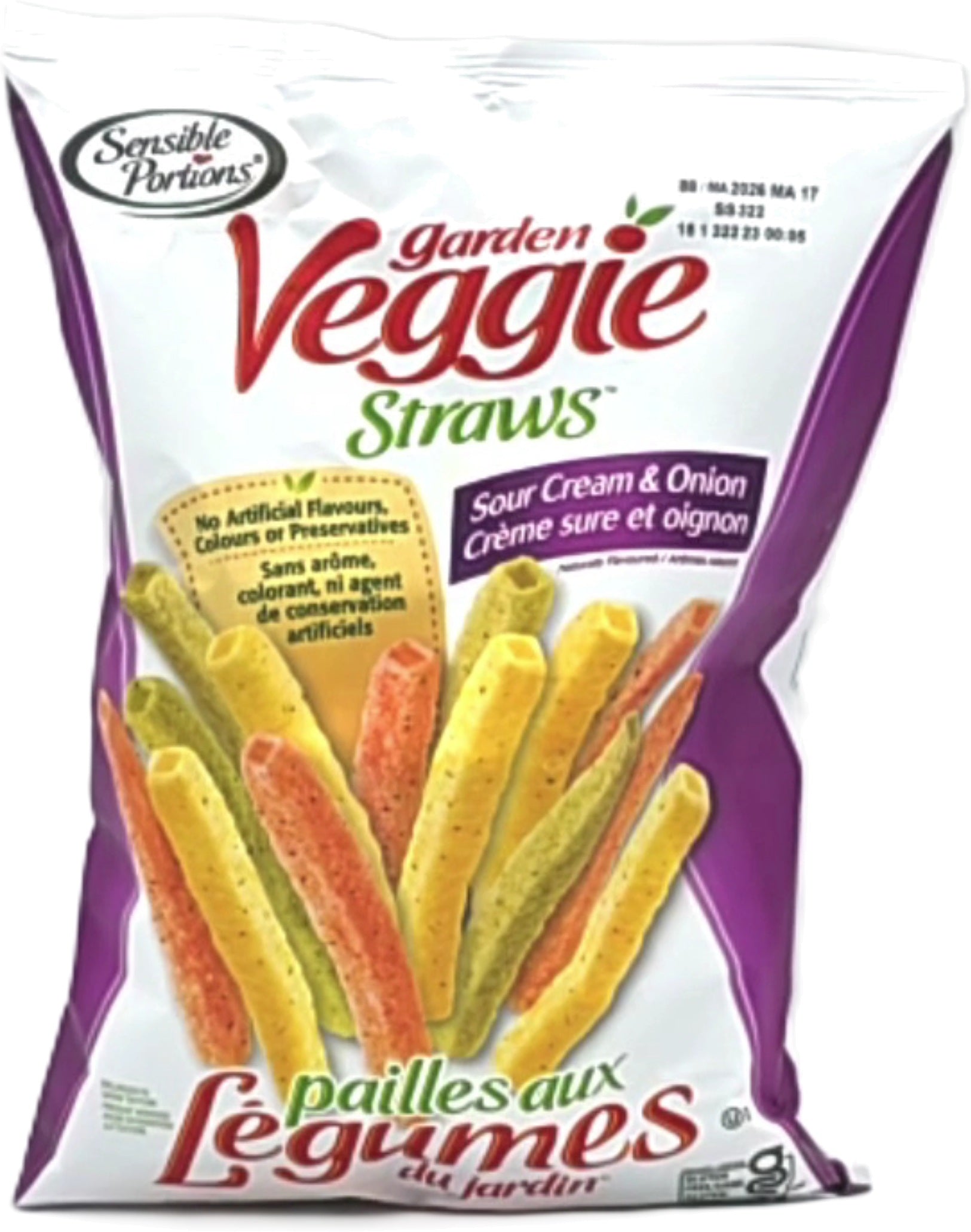 Sensible Portions Garden Veggie Straws Sour Cream Onion