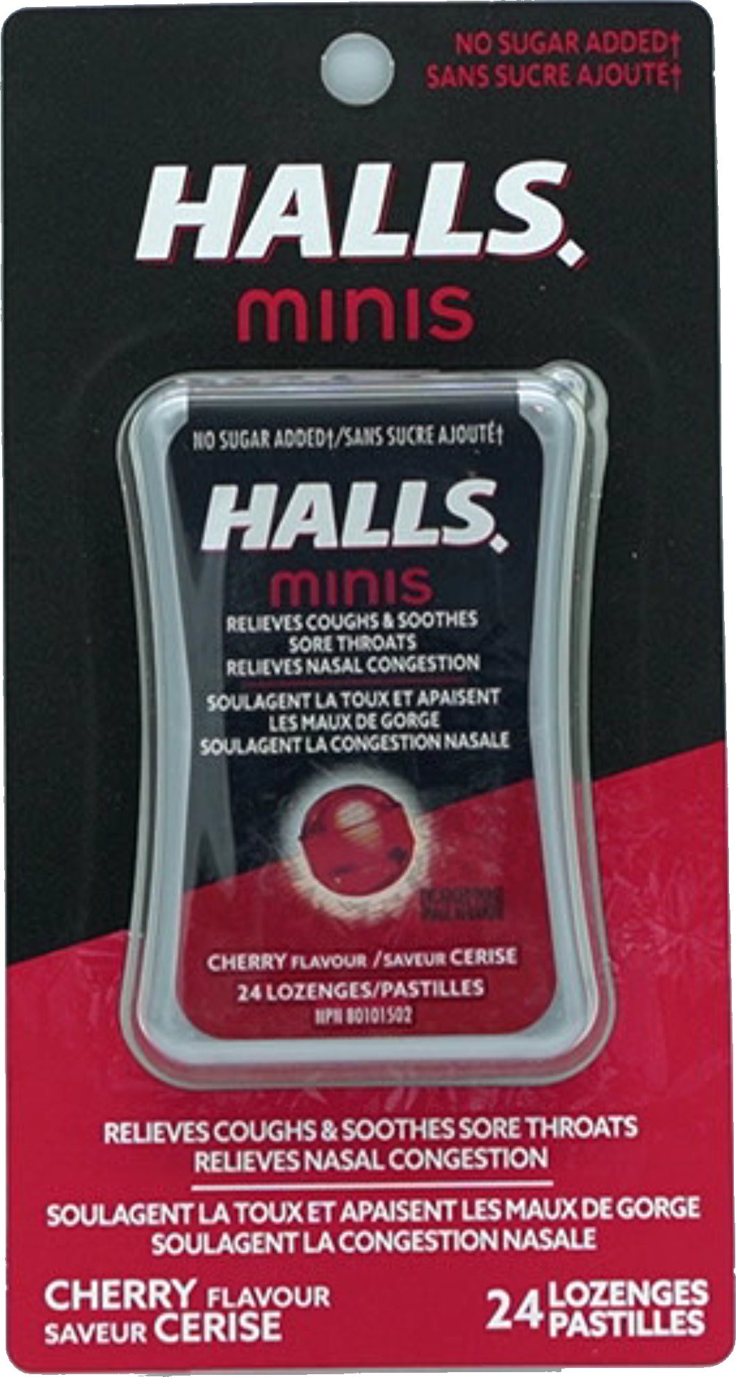 Halls Cherry Lozenges Minis 24 Pack Throat Relief