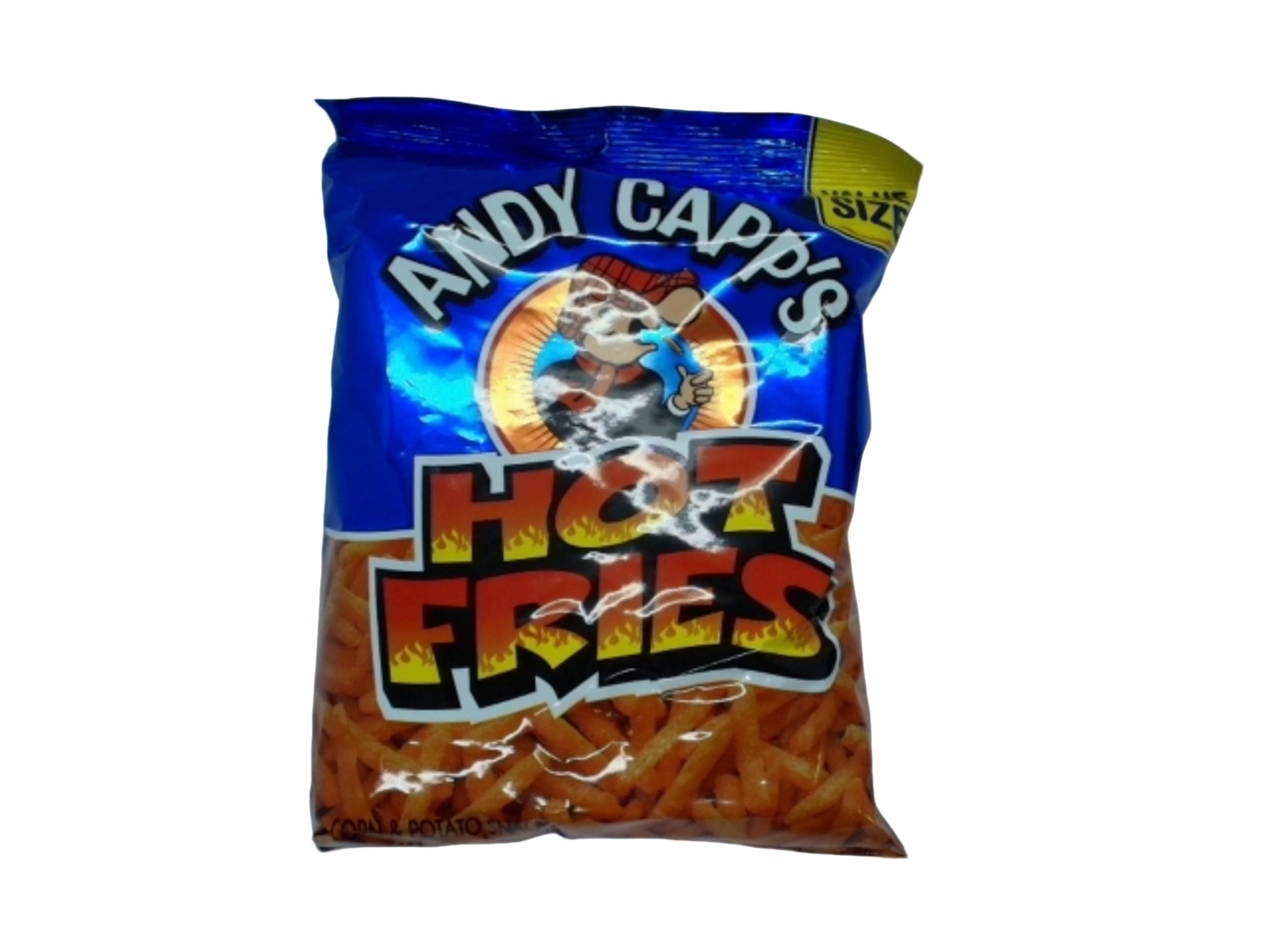 Hot Fries Corn & Potato Snack 227g. Andy Capp's - Brantford Surplus