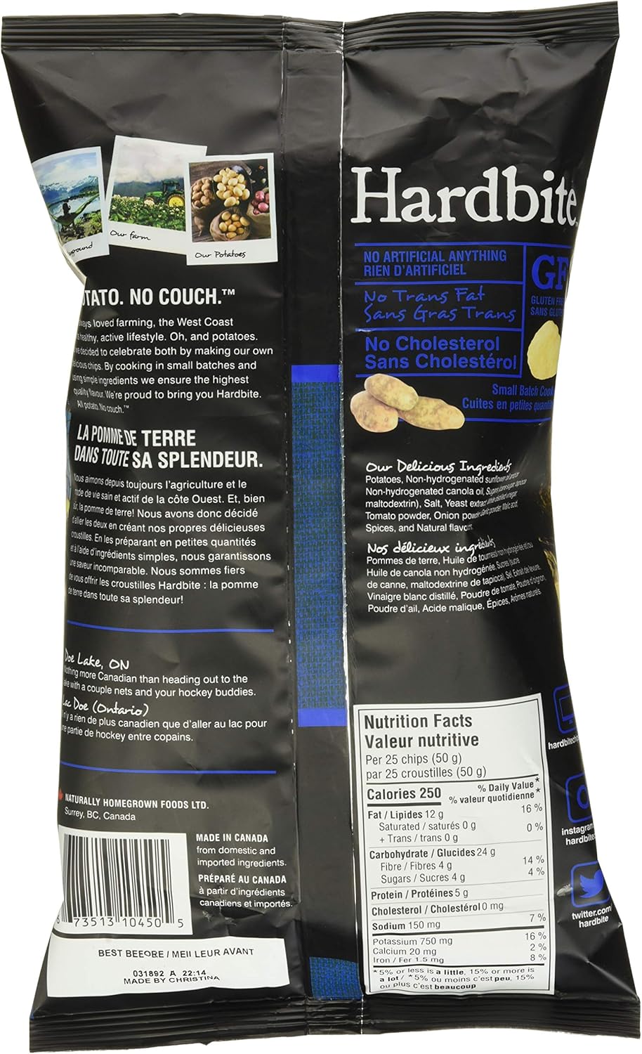 Hardbite All Dressed Chips — detail