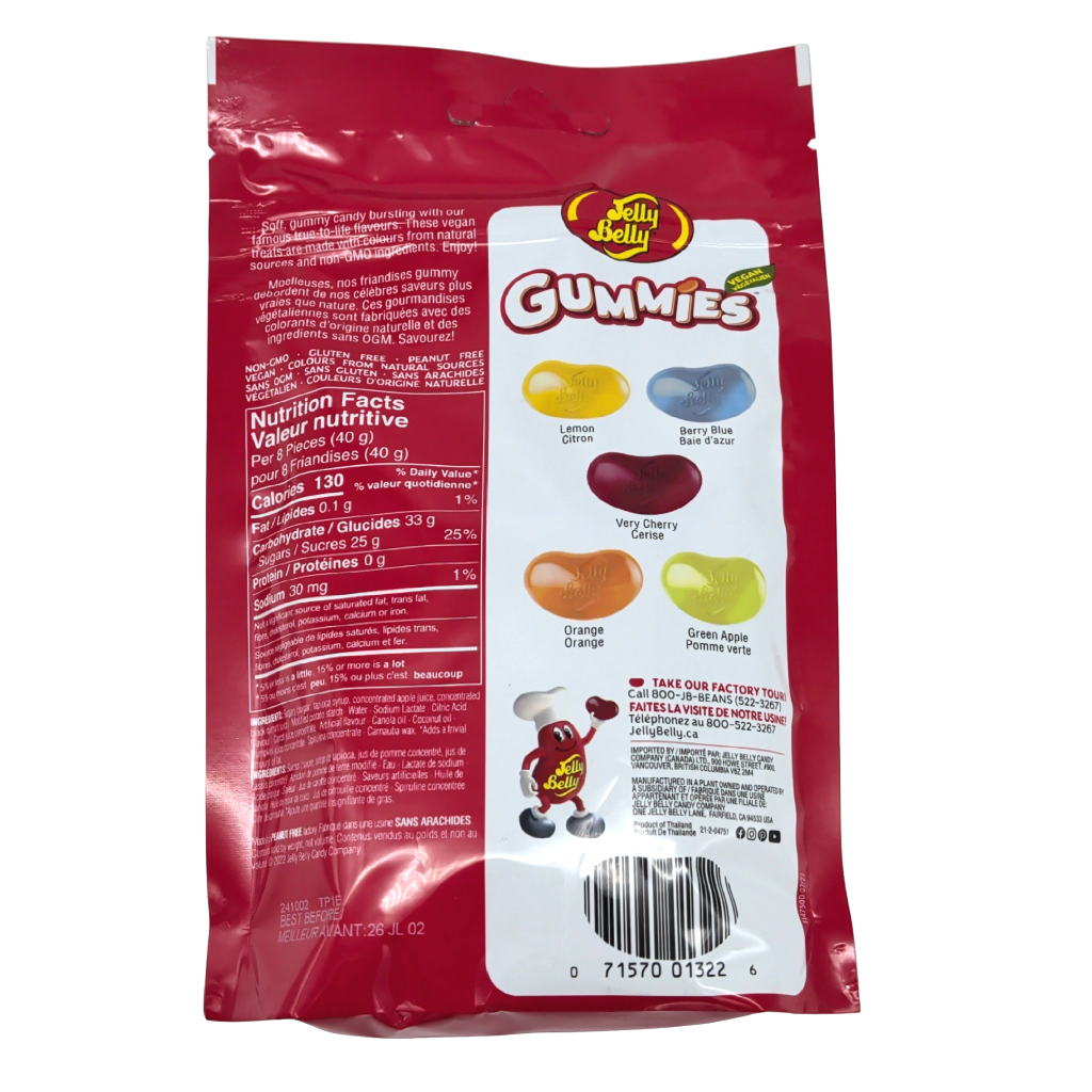 Jelly Belly Gummies 198g. Vegan