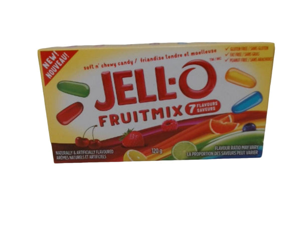 Jell-o Soft N' Chewy Candy Fruitmix 120g.