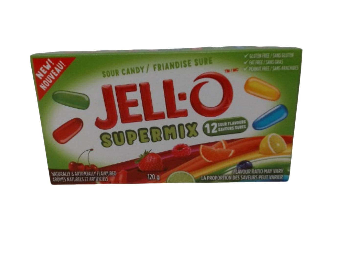 Jell-o Sour Candy Supermix 120g. - Brantford Surplus