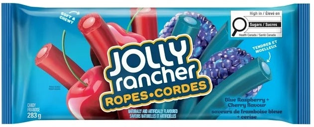 Jolly Rancher Ropes Blue Raspberry Cherry Candy 283g