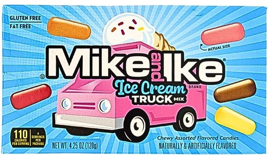 Mike And Ike Ice Cream Truck Mix Candy 120g.