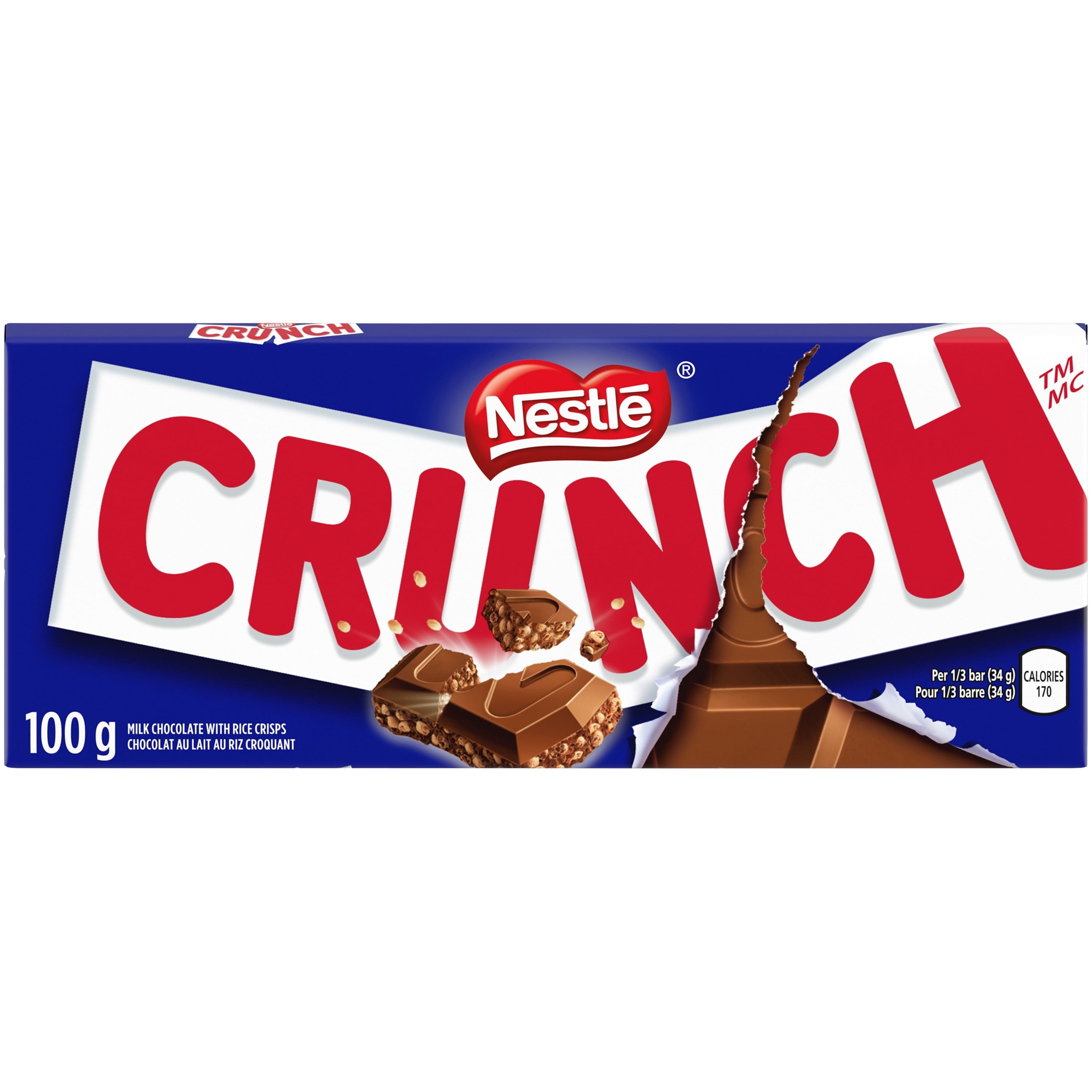 Nestle Crunch Milk Chocolate Bar 100g
