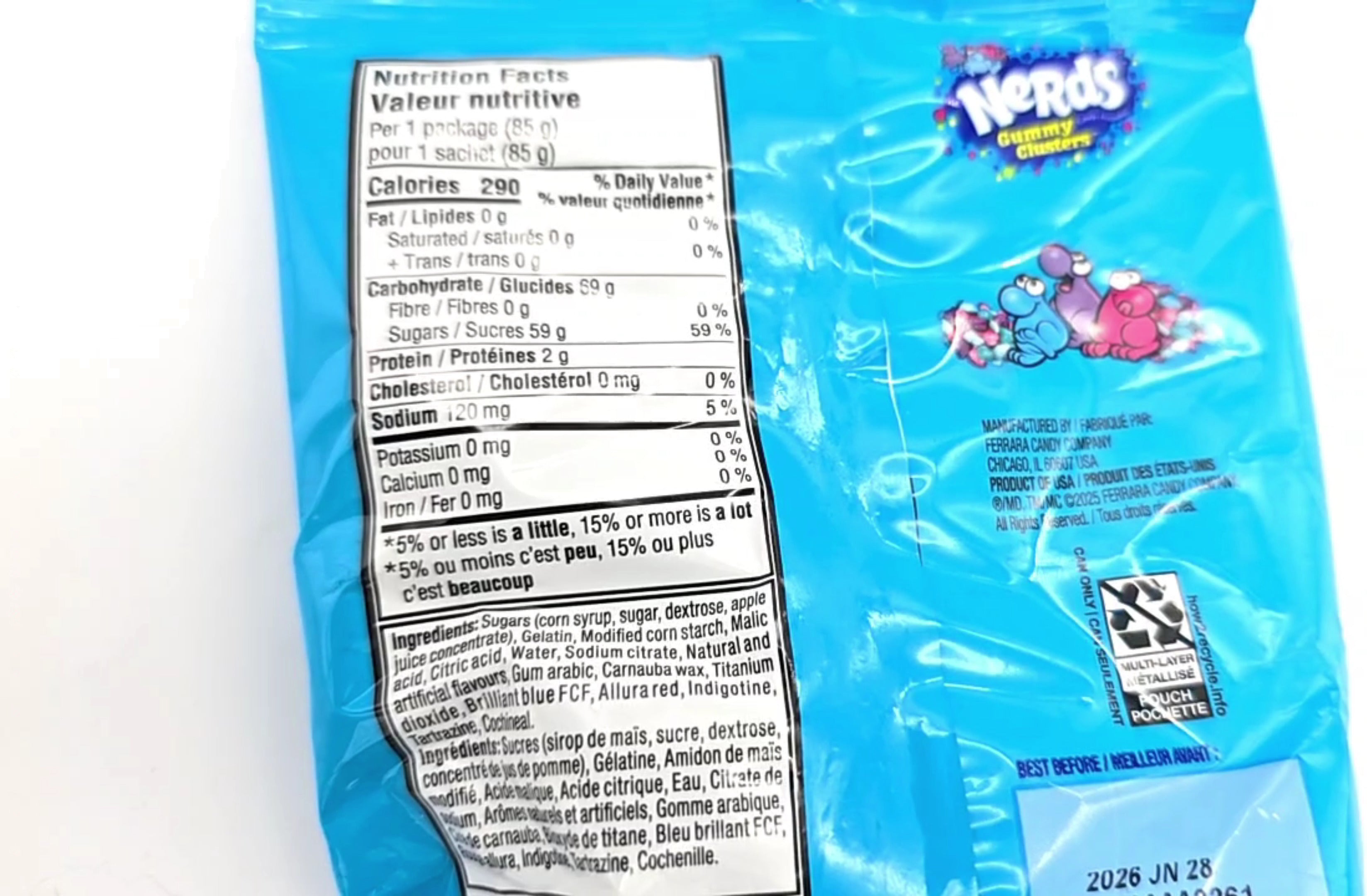 Nerds Gummy Clusters — packaging