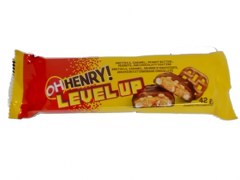 Oh Henry! Level Up Chocolate Bar 42g peanut caramel