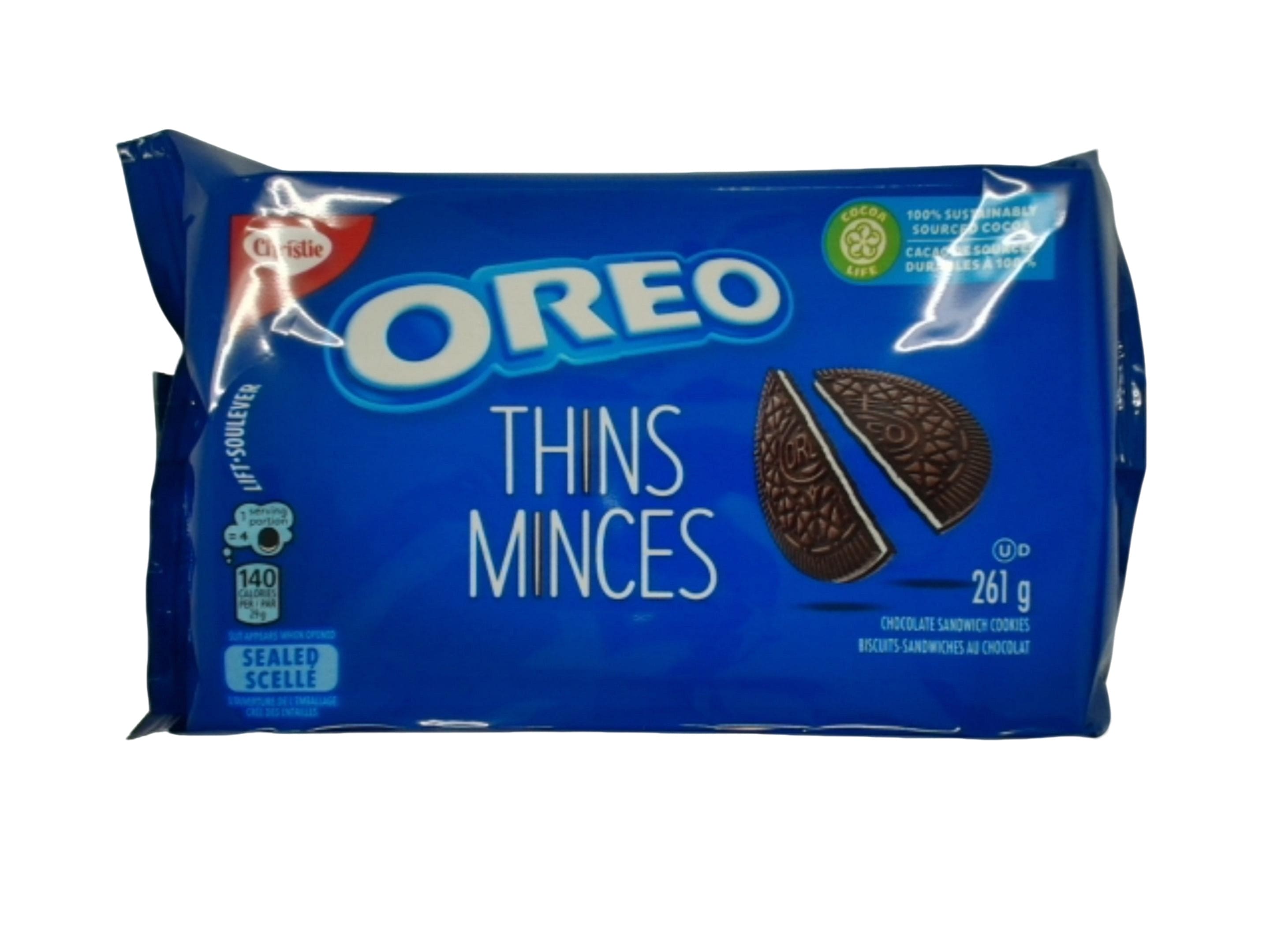 Oreo Thins Cookies 261g. Christie - Brantford Surplus