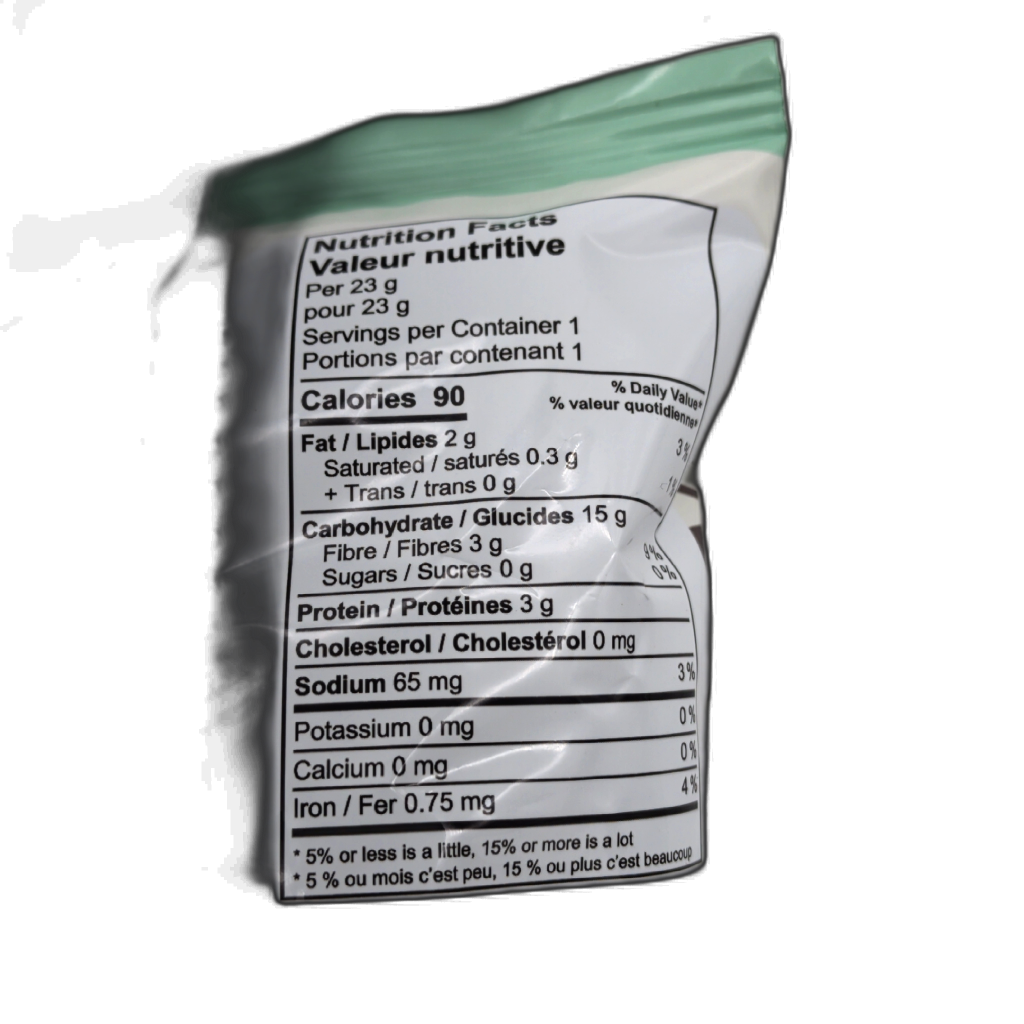 Popcorn Salt and Vinegar Flavour 23g, side view