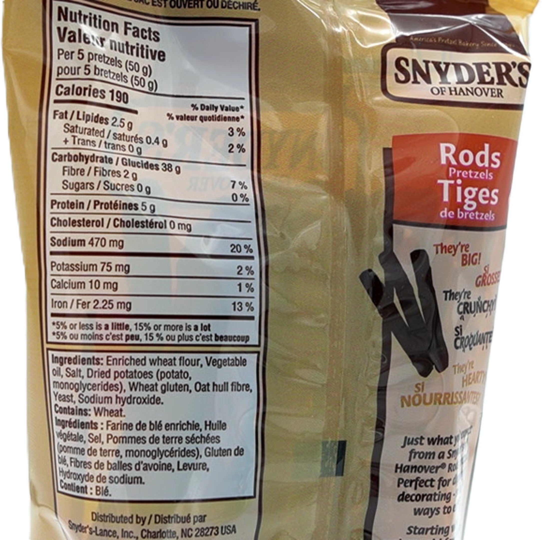 Snyder's of Hanover Pretzel Rods 240g