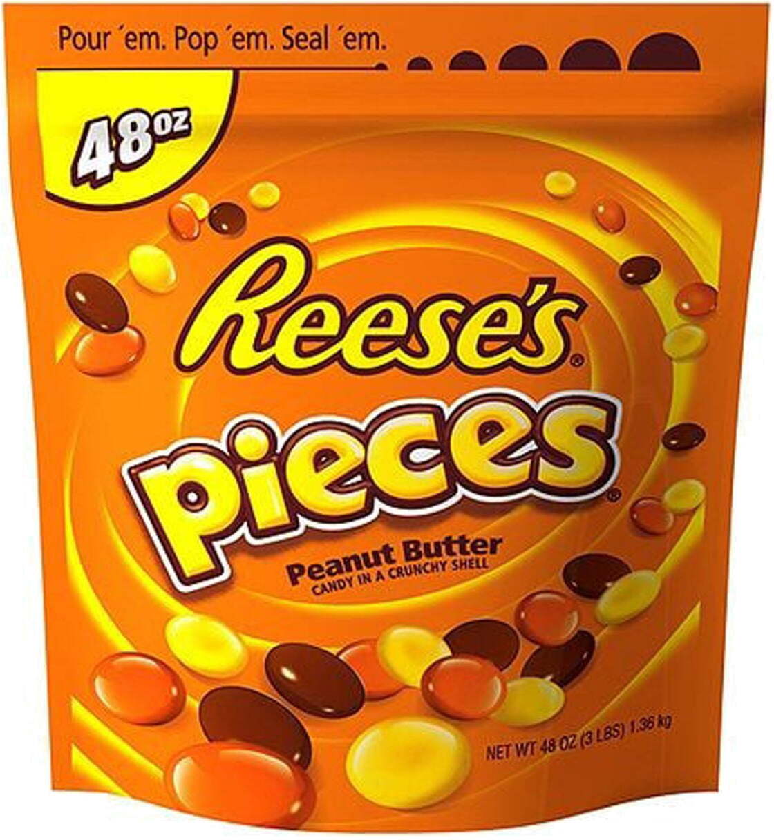 Reese's Pieces Peanut Butter Candy 3lb Bag