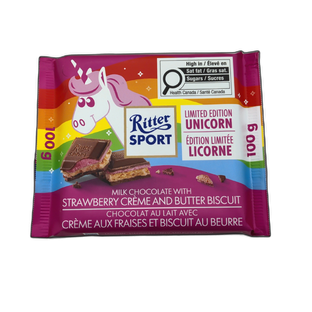 Ritter Sport Strawberry Yogurt Milk Chocolate, 100g