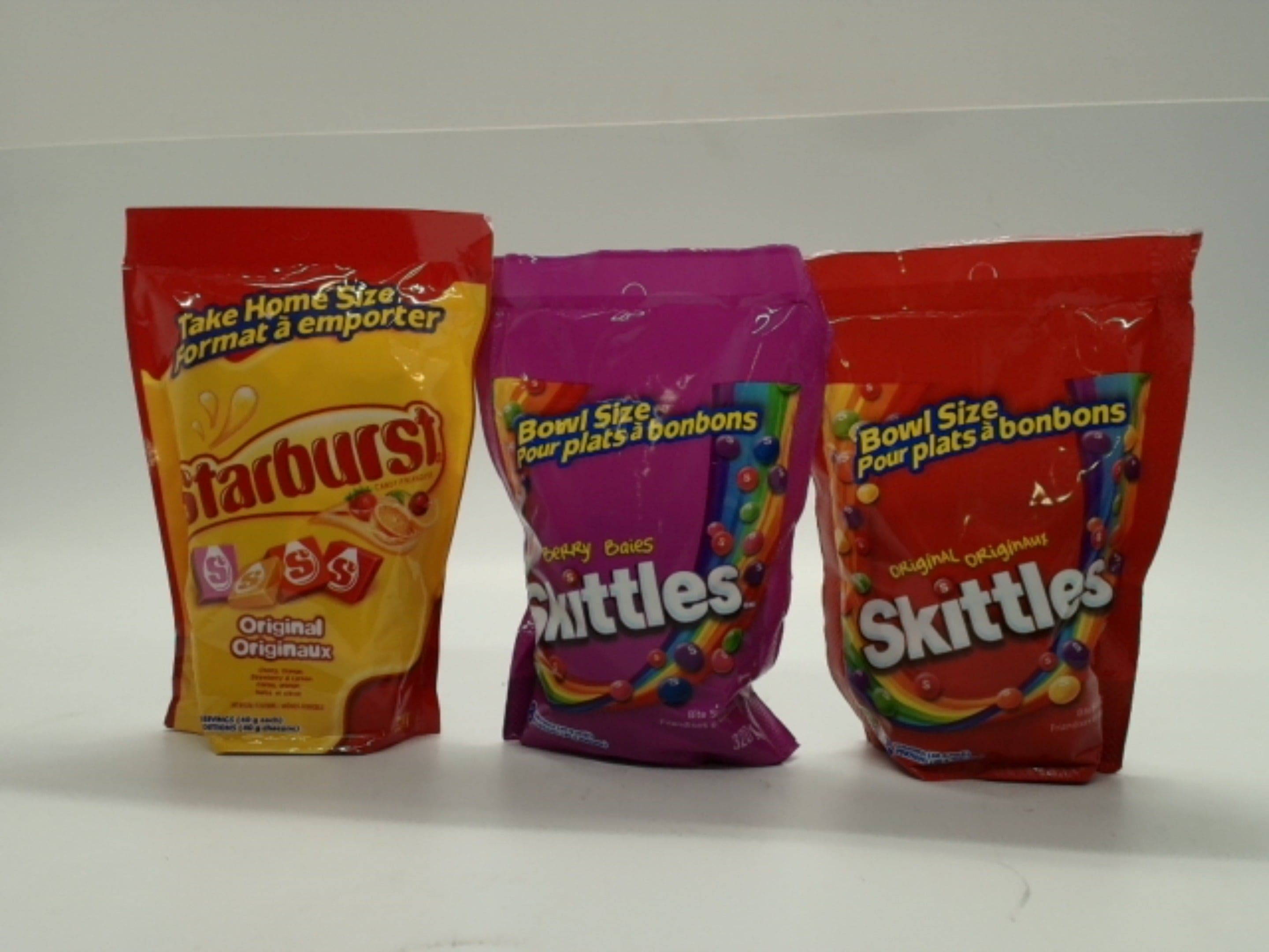 Skittles Or Starburst Candy 320g. Bag Assorted (or 3/$9.99) - Brantford Surplus