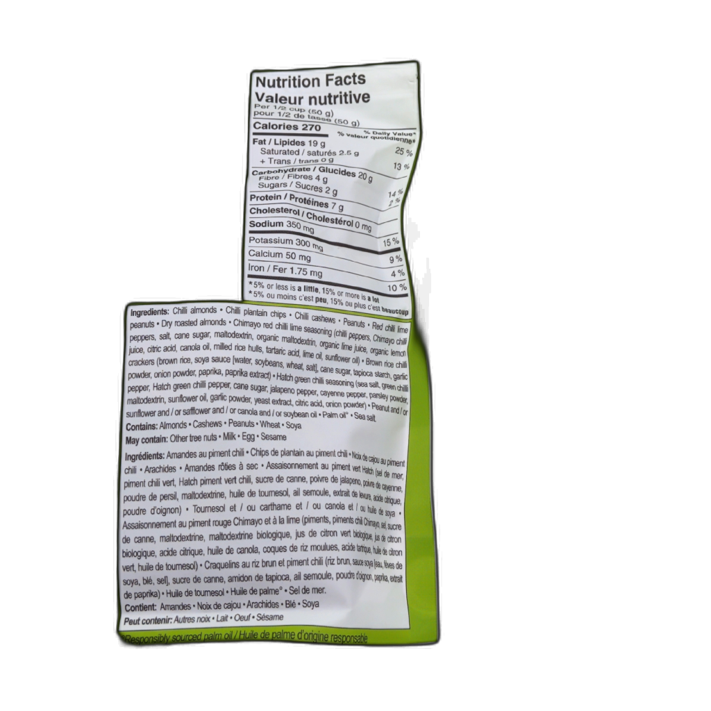 Sunridge Farms Hatch Chilli Fiesta Mix, packaging detail