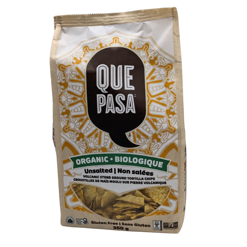 Que Pasa Organic Unsalted Tortilla Chips 350g