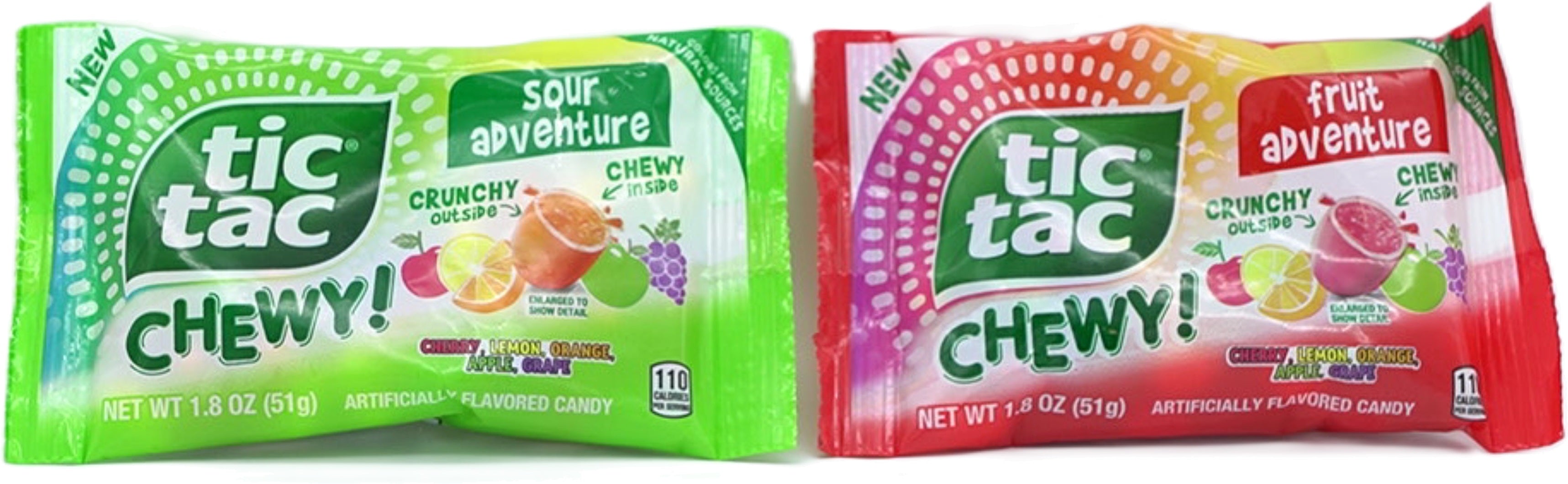 Tic Tac Chewy Candy 51g - Sour Fruit Flavors