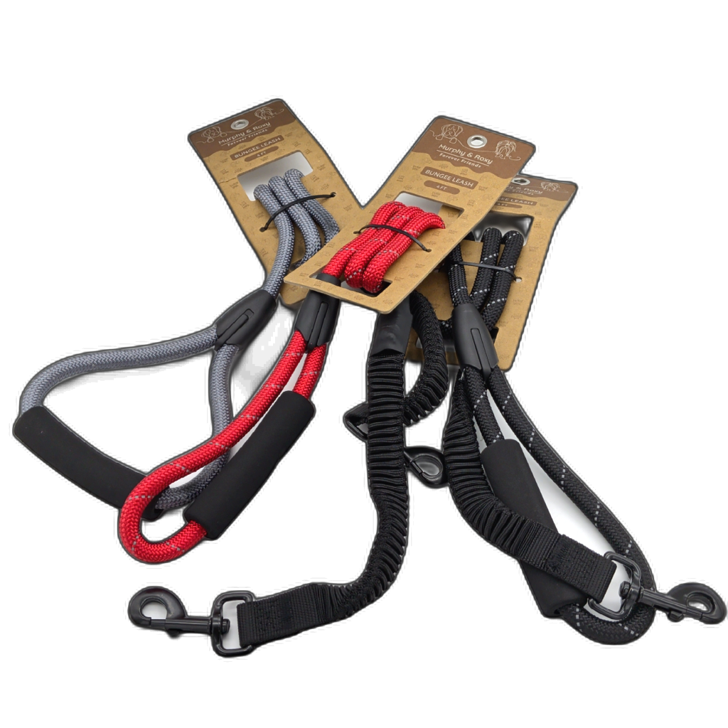 Bungee Leash 4 Ft. Assorted Colours Murphy & Roxy