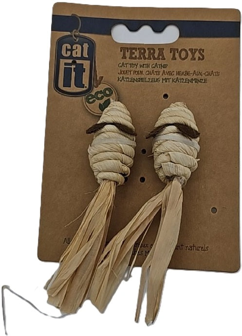 Catit Eco Cat Toy Cornhusk Mice with Catnip
