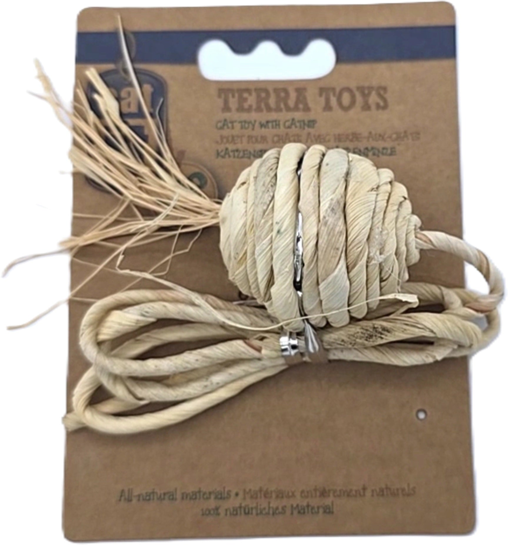 Terra Toys Eco Cat Toy Cornhusk Ball with Catnip