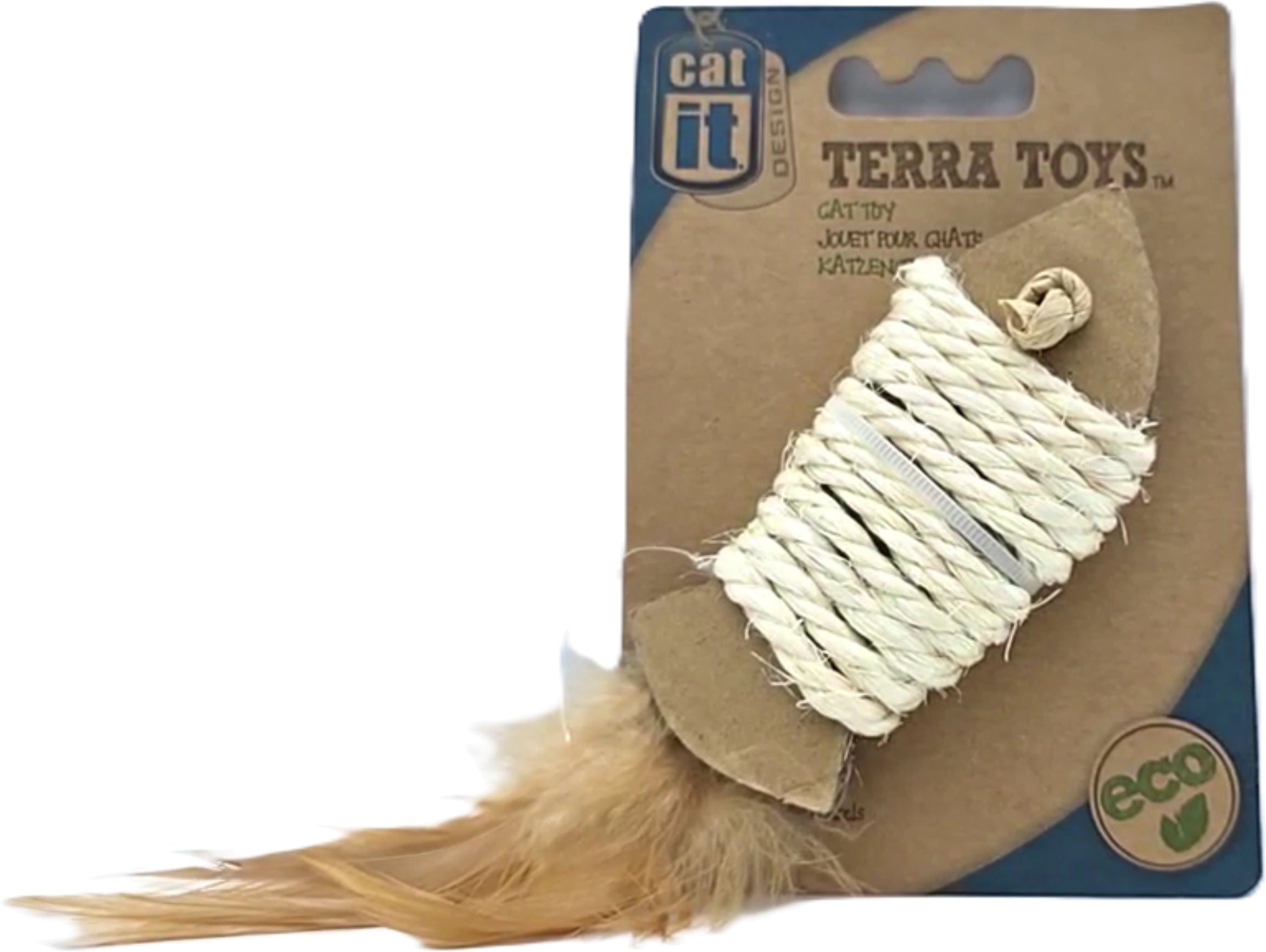 Terra Toys Catit Eco Cat Toy Sisal Fish