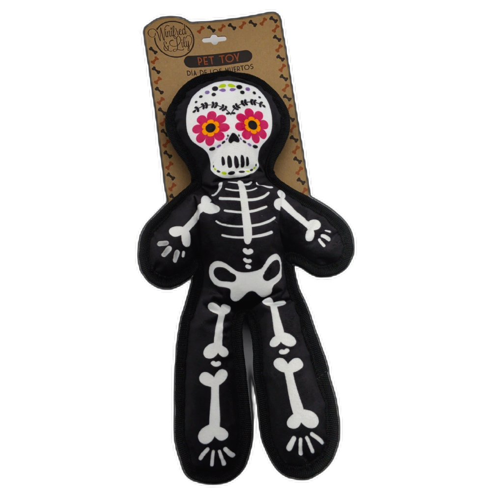 Dog Toy Plush Crinkle Skeleton Winifred & Lily