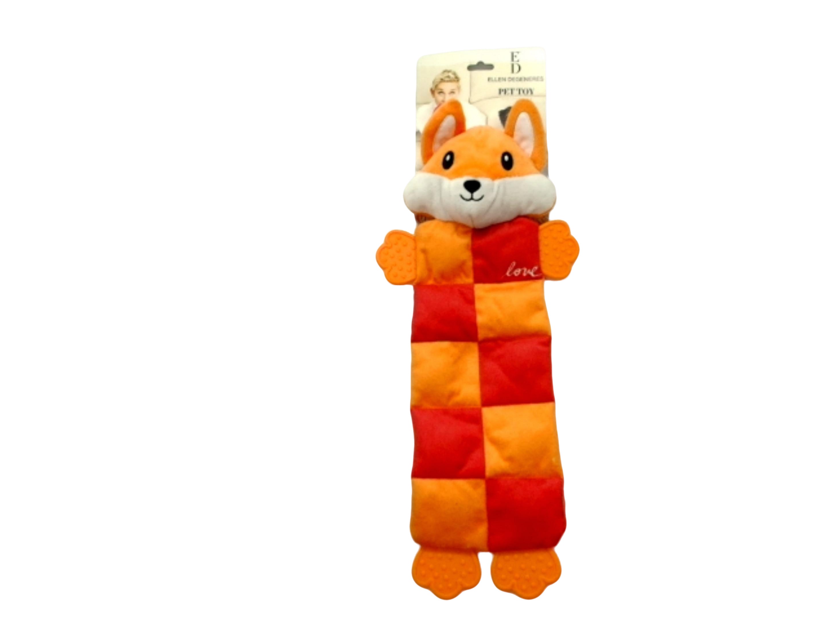 Ellen Degeneres Pet Toy 16" Squeaky Fox