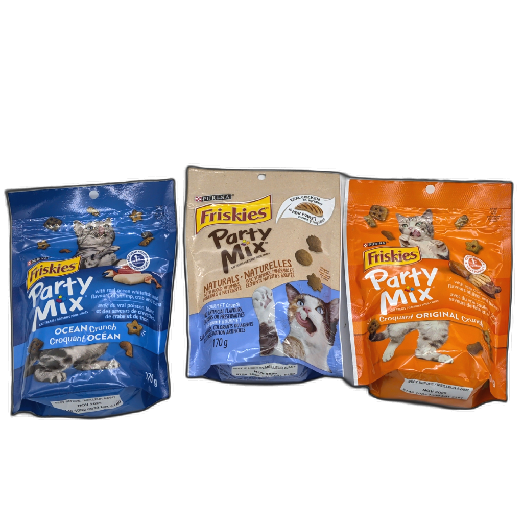 Friskies Party Mix Cat Treats 170g Gourmet Crunch