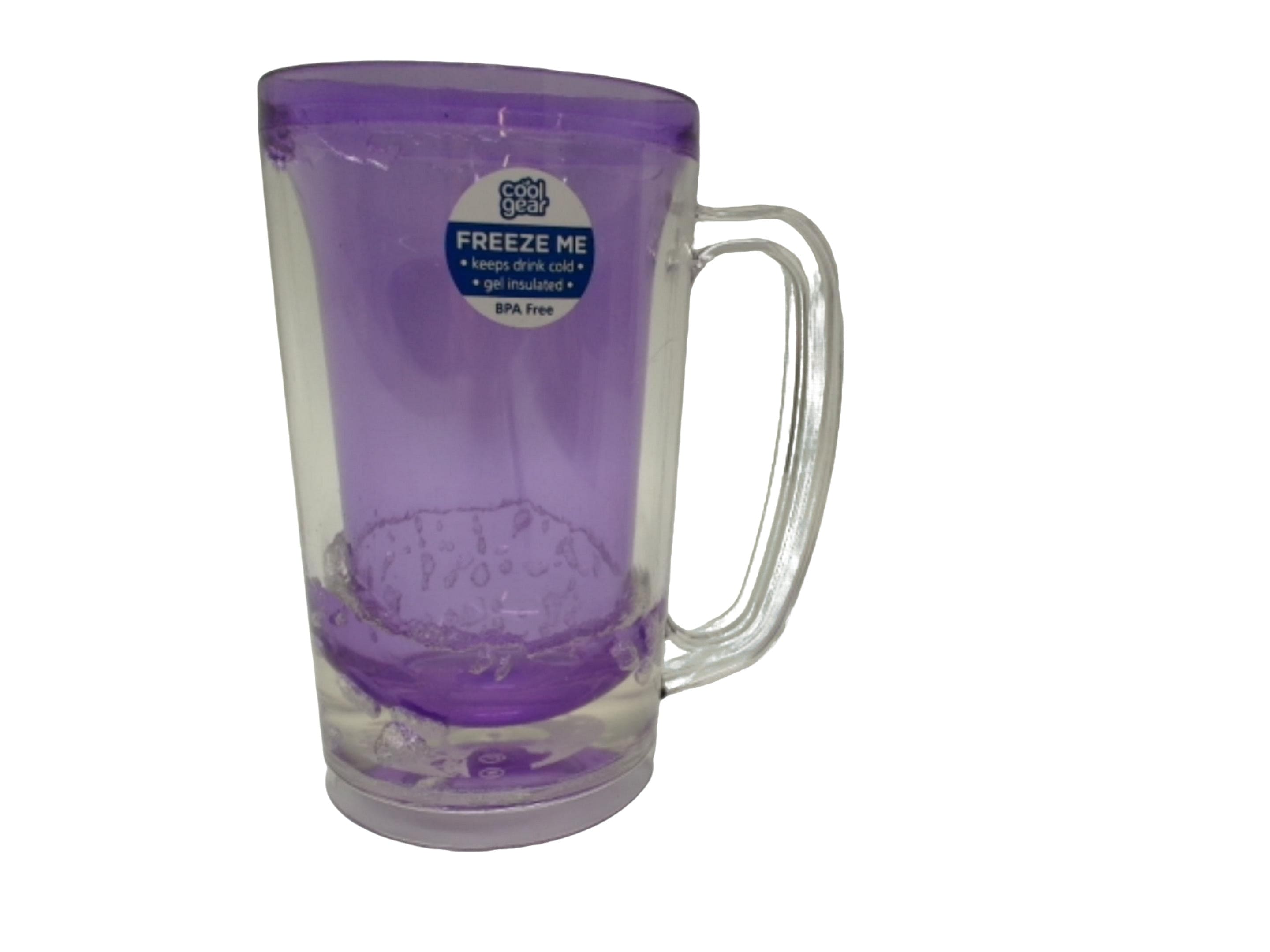 Beer Mug 17.5oz. Plastic w/Freeze Gel Cool Gear - Brantford Surplus