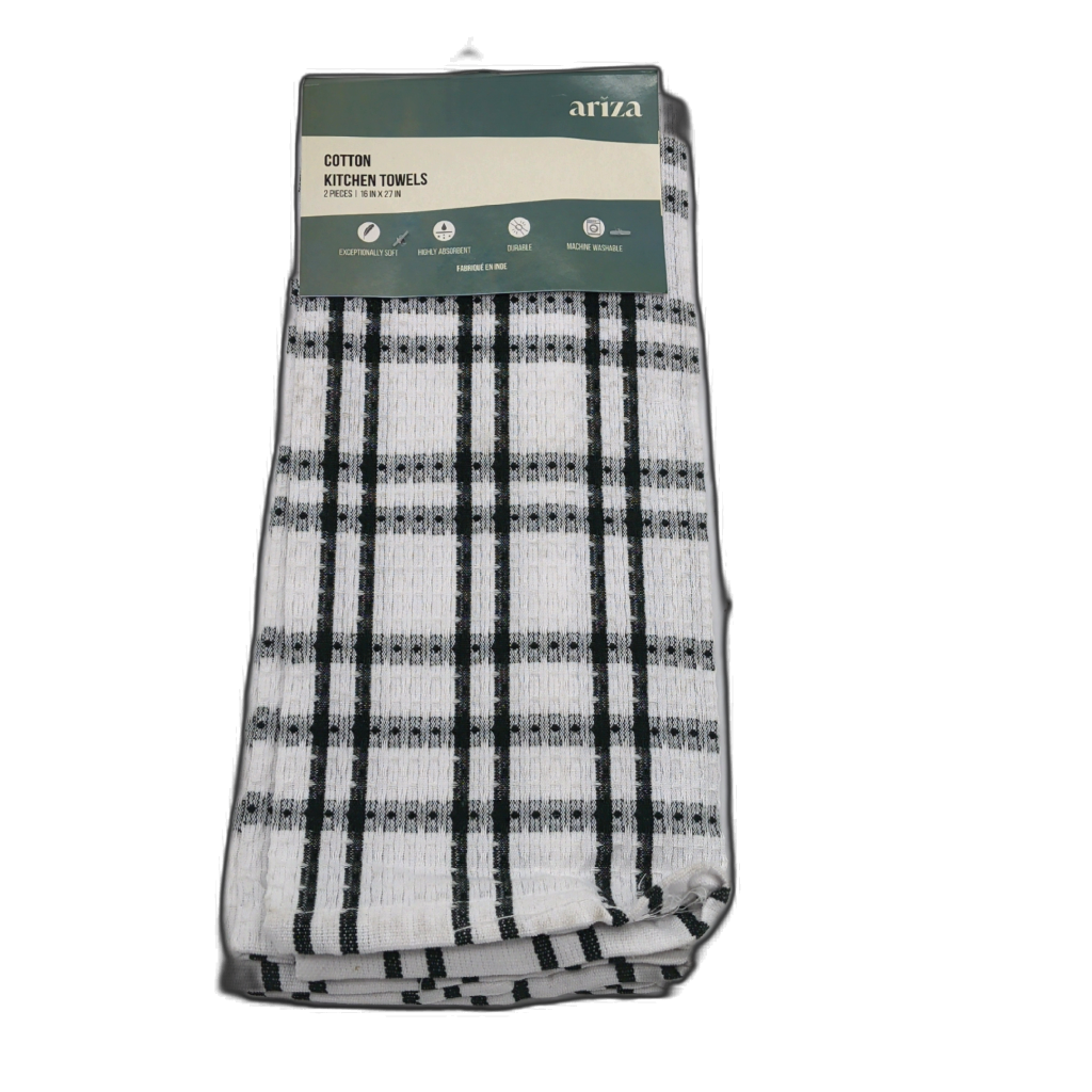 Ariza Cotton Kitchen Towels 16 x 27 Inch 2 Pack