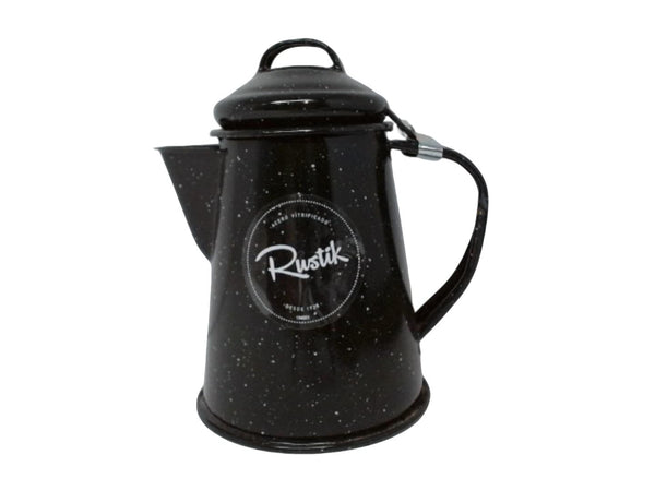 Coffee Pot Black Enamel Rustik