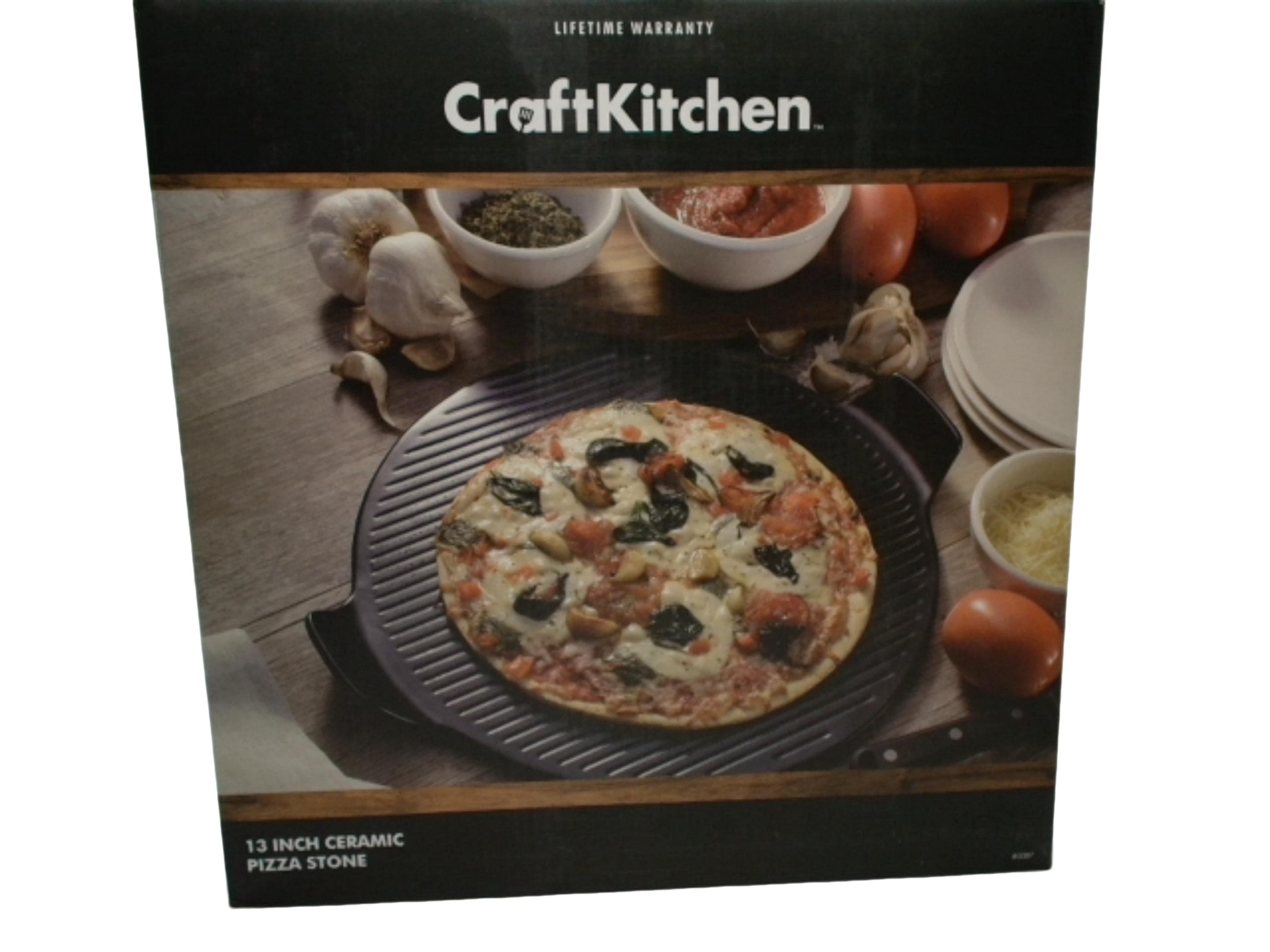 Ceramic Pizza Stone 13" Craft Kitchen - Brantford Surplus