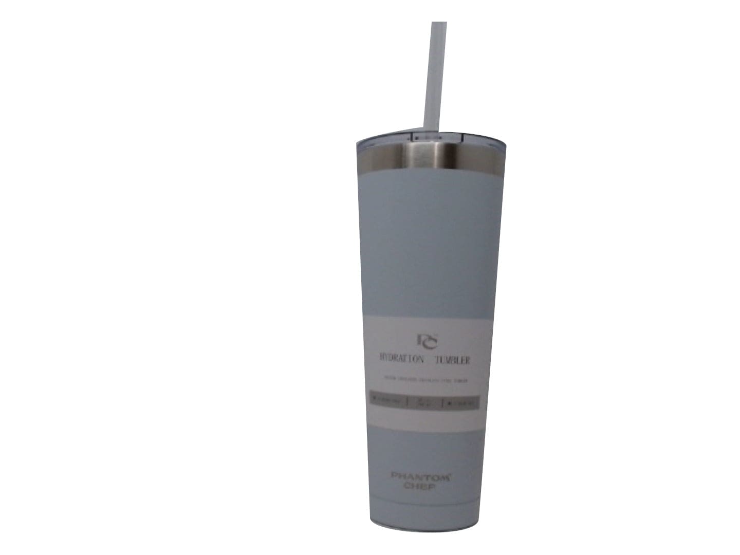 Hydration Tumbler 25oz. Grey Vacuum Insulated Stainless Steel Phantom Chef - Brantford Surplus