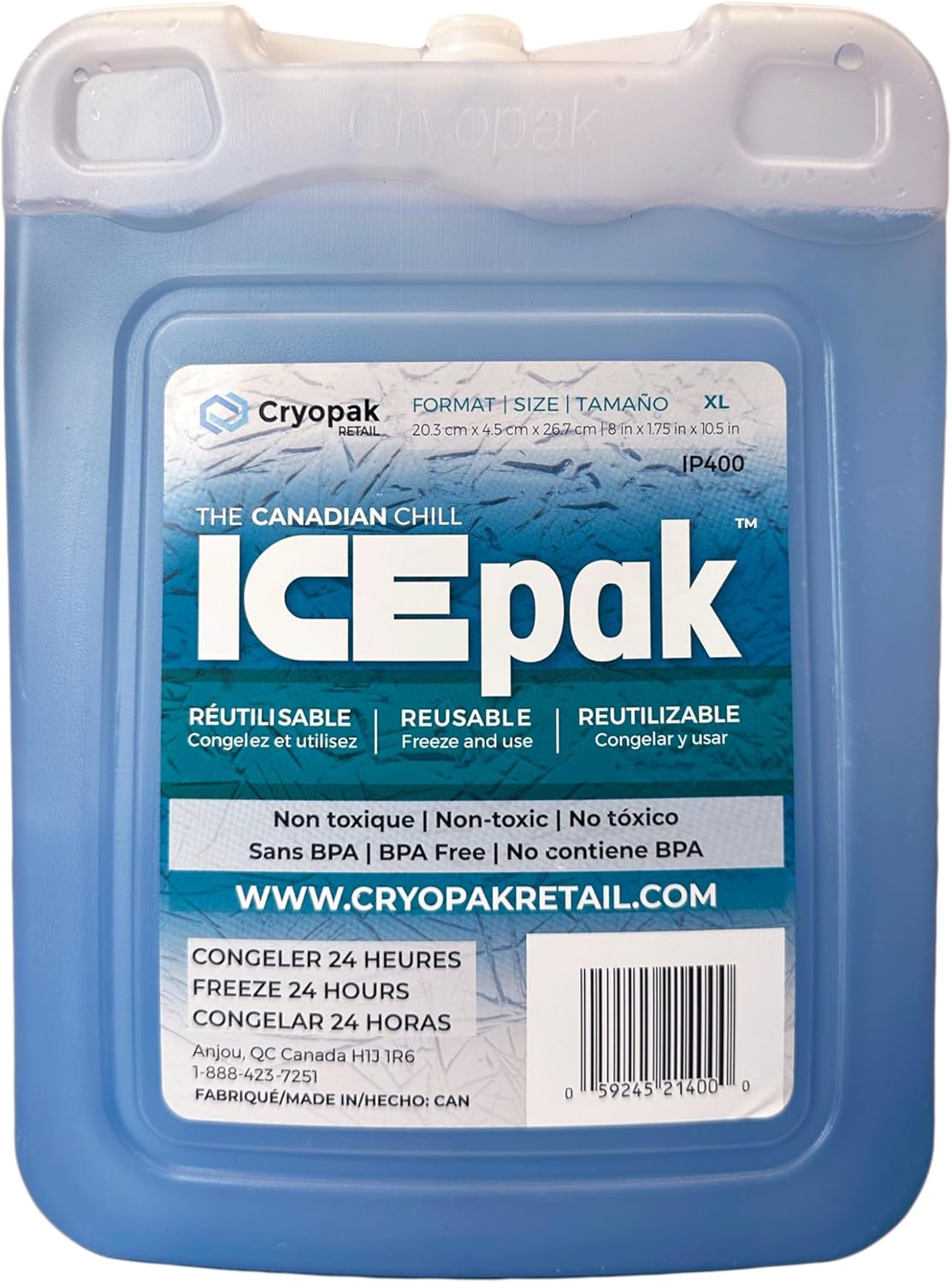 Cryopak Extra Large 8"x10.5" Reusable Ice Pack