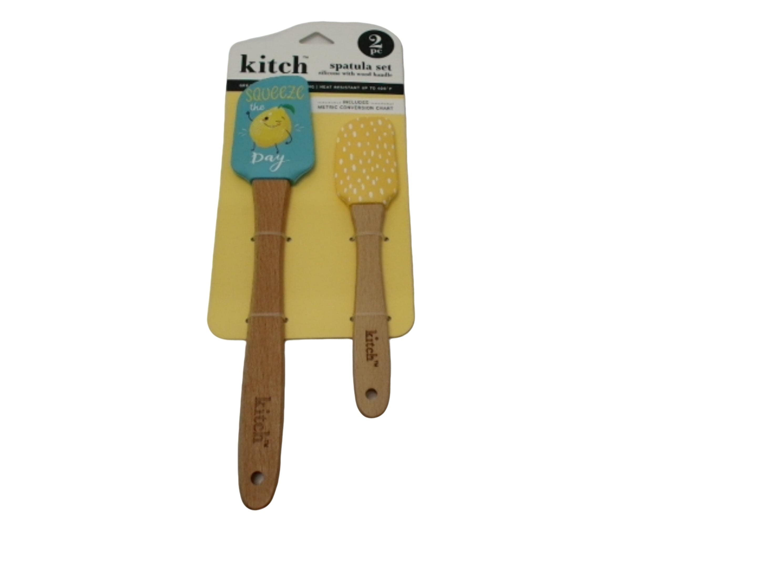 Spatula Set 2pc Silicone Squeeze The Day Kitch - Brantford Surplus