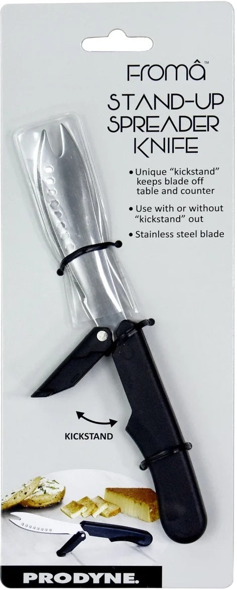 Prodyne Stand-Up Spreader Knife Black Handle
