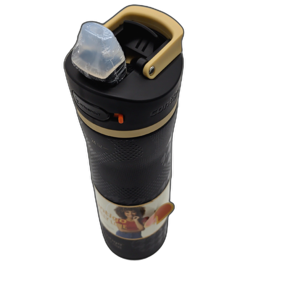 Contigo Ally Love 24oz black spillproof tumbler — lid detail