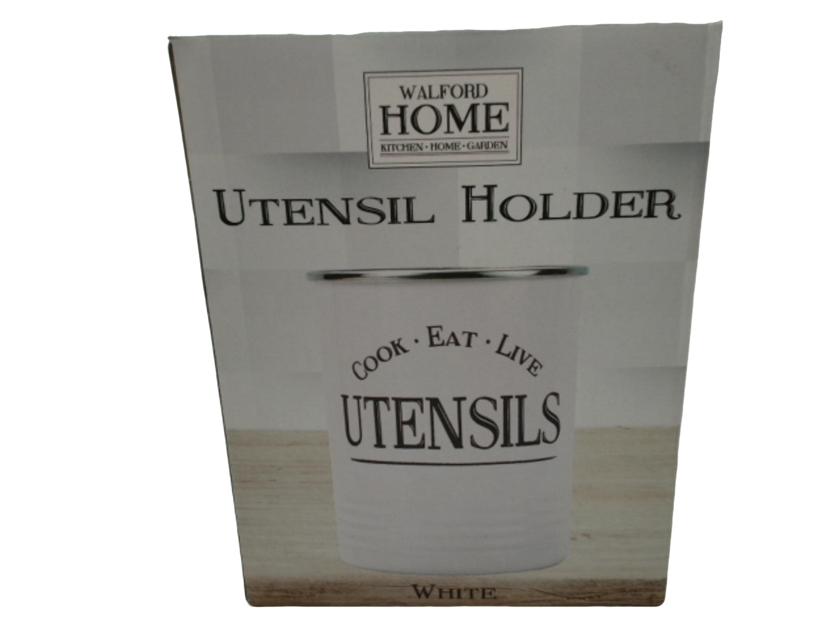 Utensil Holder White Walford Home - Brantford Surplus