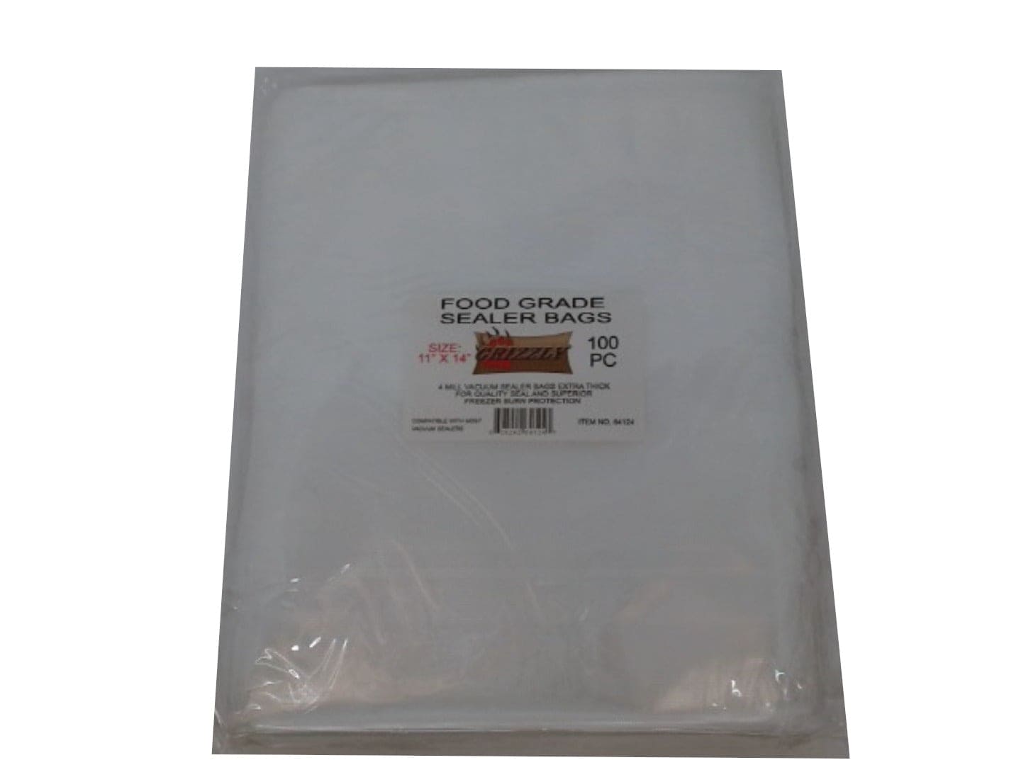 Vacuum Sealer Bags 11" X 14" 100pk. Grizzly - Brantford Surplus