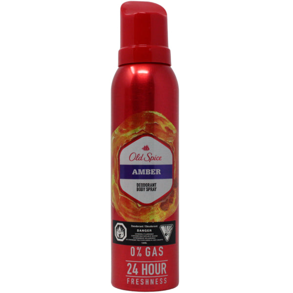Old Spice Amber Body Spray Deodorant 140ml
