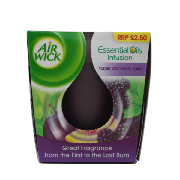 Airwick Blackberry Spice Scented Candle 105g