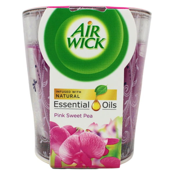 Airwick Pink Sweet Pea Scented Candle 105g