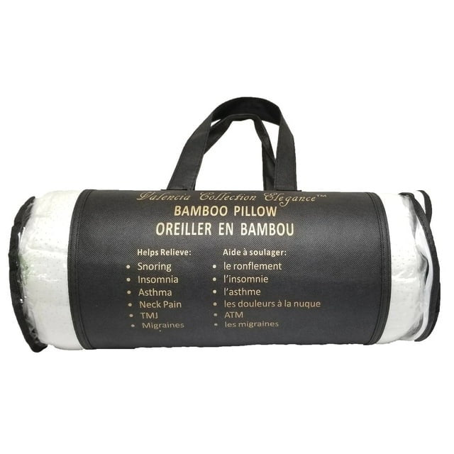 Bamboo Queen Pillow - Valencia Collection Black Bag