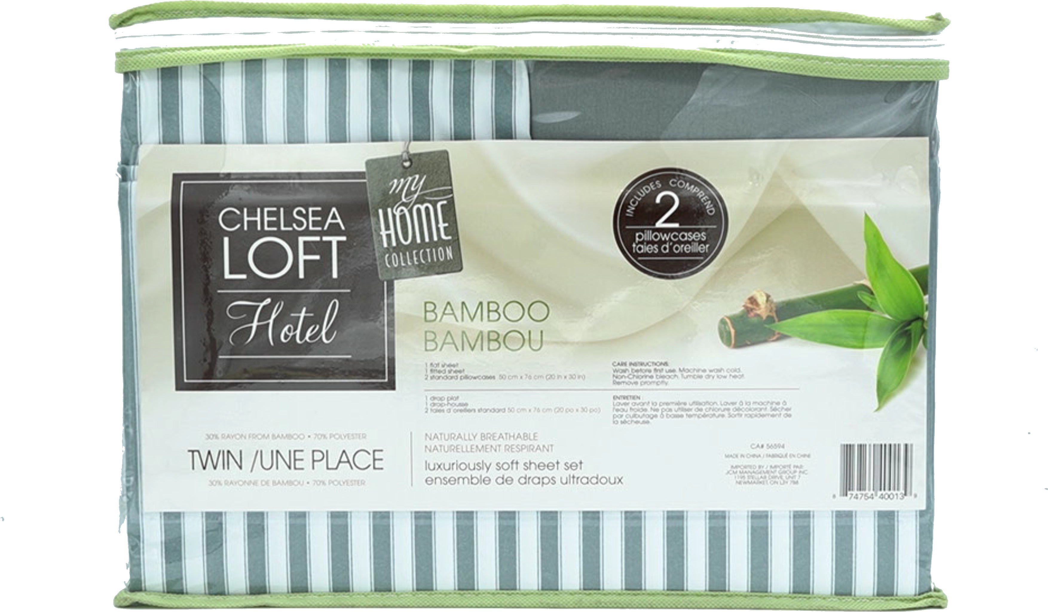 Bamboo Bed Sheets Twin Set - Chelsea Loft Hotel